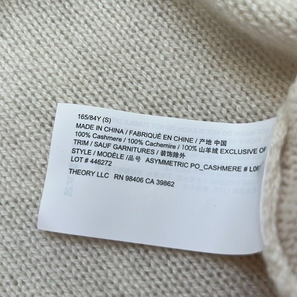 New With Tags! THEORY Cashmere Sweater - Picture 6 of 8